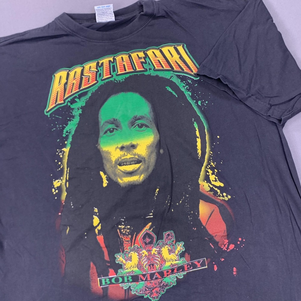 Bob Marley Shirt Mens 3XL Reggae Music Rastafari Graphic Tee‎ Super Heavyweight